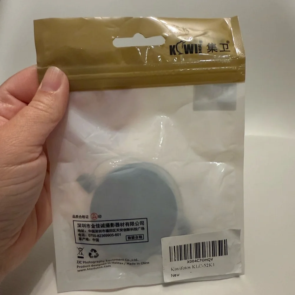 ❌JJC 52mm Lens Cap with Strap NWT!